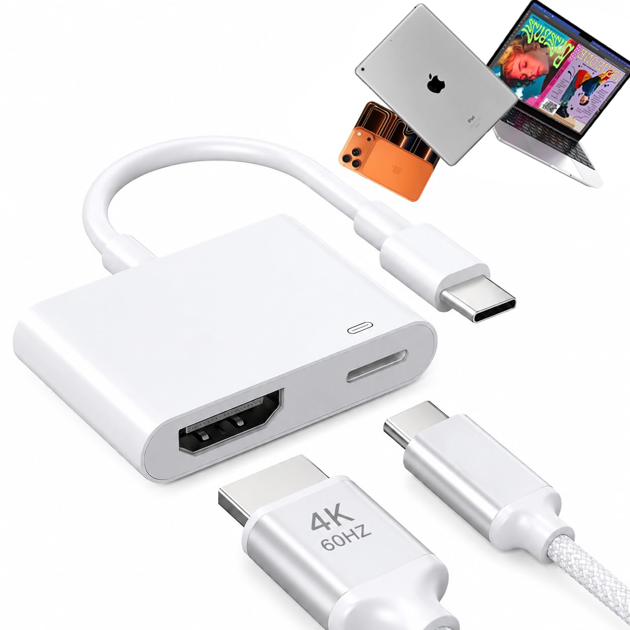 Apple純正 USB-C HDMI変換アダプター Amazon.co.jp: USB Type C HDMI 変換アダプタ iPhone 17/16/15